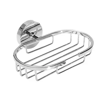 

Soap Holder Wall Mounted Soap Dish Durable Round Soap Tray Soap Holding Net Soap Rack for Bathroom Kithchen Washing Room