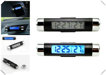 

auto parts 2-in-1 car clock thermometer Clip air conditioner outlet for Nissan X-Trail Qashqai Altima 370Z Xmotion