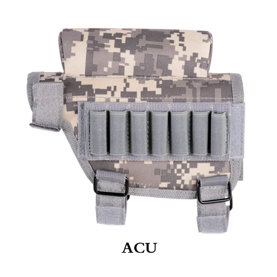 grey ACU Принадлежности для охотничьего оружия Регулируемая винтовка ружье тактическая Кнопка разгрузка коврик для стрельбы патронов держатель чехол - Цвет: grey ACU