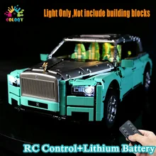 

COLOQY LED Light Set Compatible K93 Rolls-Royce RC Control Toys Lithium Battery (Light Only Not Including Building Blocks)
