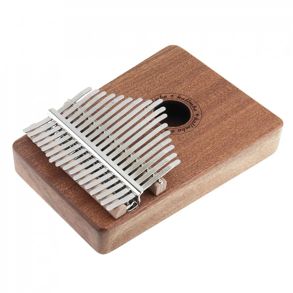 17 клавишный калимба одноплатный Sapele Thumb Piano Mbira мини-клавиатура инструмент с молотком настройки