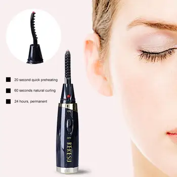 

Portable Electric Eyelash Curler Mini Long-Lasting Heating Electric Eyelash Curler Women Makeup Tool Curved shape to better fitt