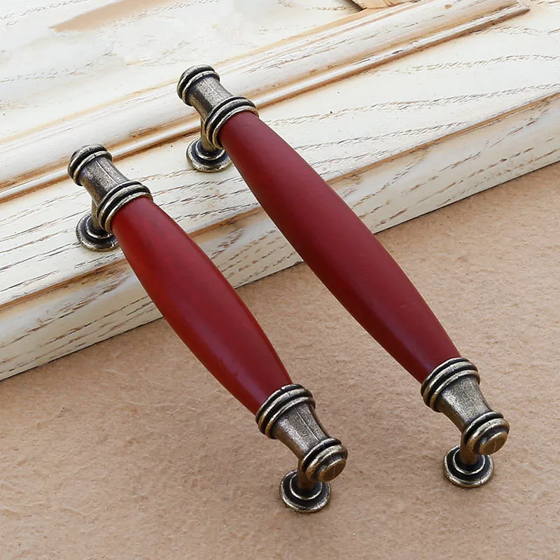 Винтажные деревянные ручки для мебельные ручки и ручки для открывания кухонные ручки мебельное оборудование