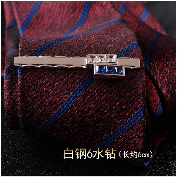 Fashion Men's Tie Clip Business Dress Clip Men's Accessories Fancy Collar Pin Gold Pattern Tie Clip Postage Tide Men Gift