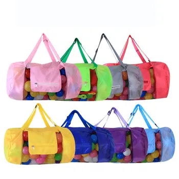 

Beach Bag Portable Sand Dig Tool Storage Mesh Bag Outdoor Kids Folding Oversized Backpack