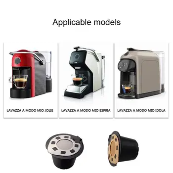 Cápsulas reutilizables para Cápsula De café Nespresso, cestas De filtro De café Espresso rellenables