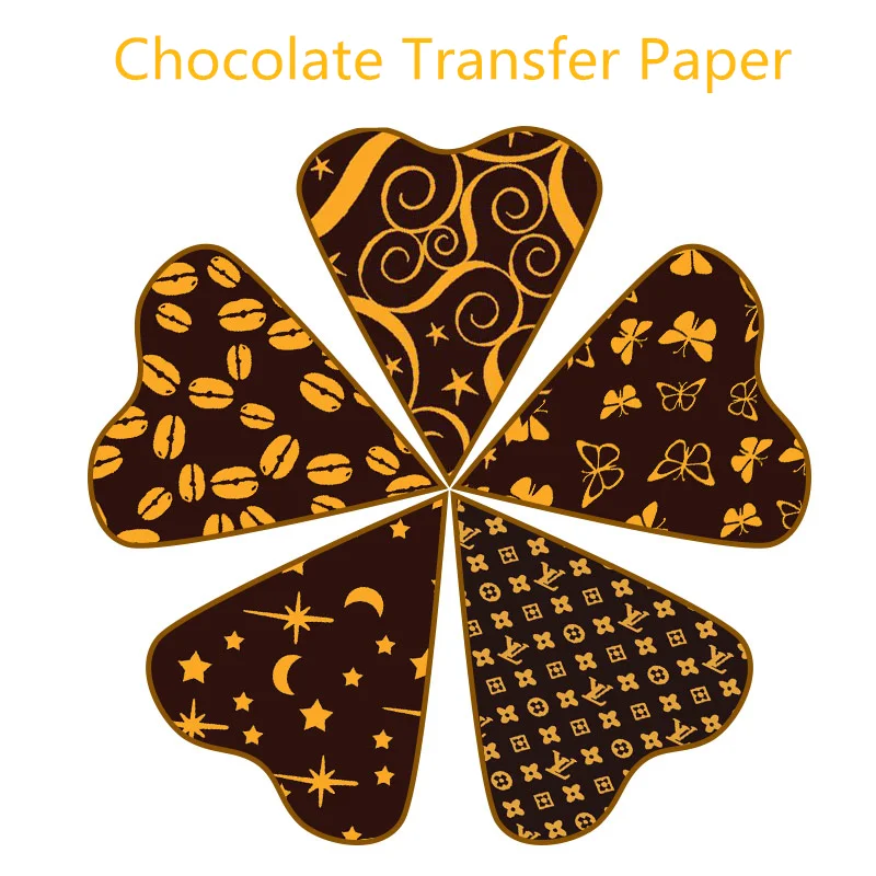 Hoja de transferencia de Chocolate Comestible Para DecoracionesComestible Para Decoraciones A4 Tamaño