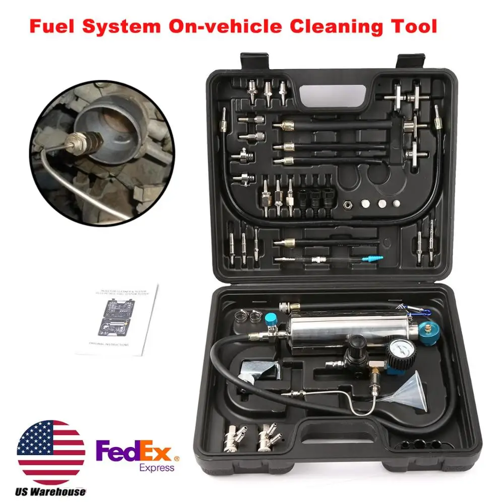 

Auto Fuel Injector Cleaner Car Fuel Non-Dismantle Air Intake System Nozzle Throttle Washing Tool Service Injectors US Stock