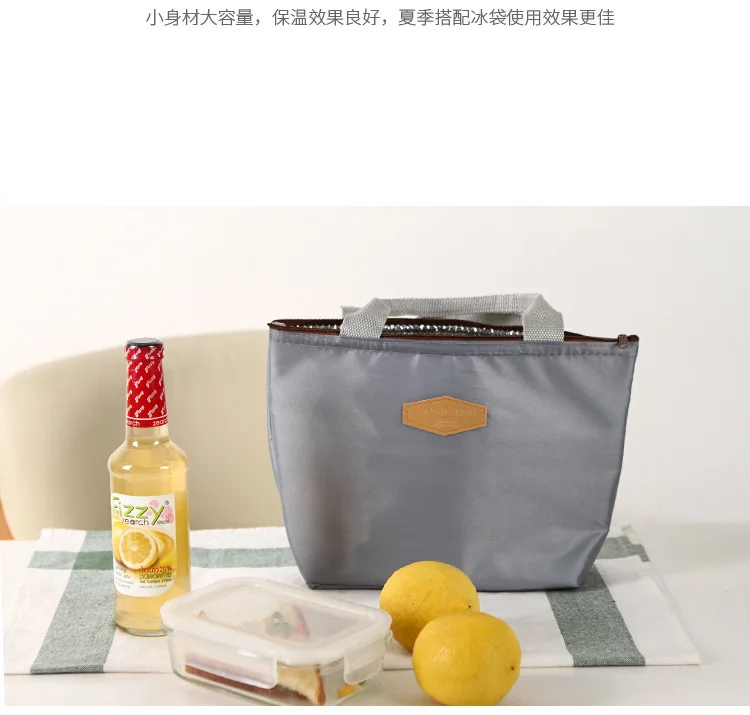 Korean-style New Style Candy-Colored Waterproof Picnic Bag Manufacturers Direct Selling Fresh Hand Bento Shopping Bag Wholesale