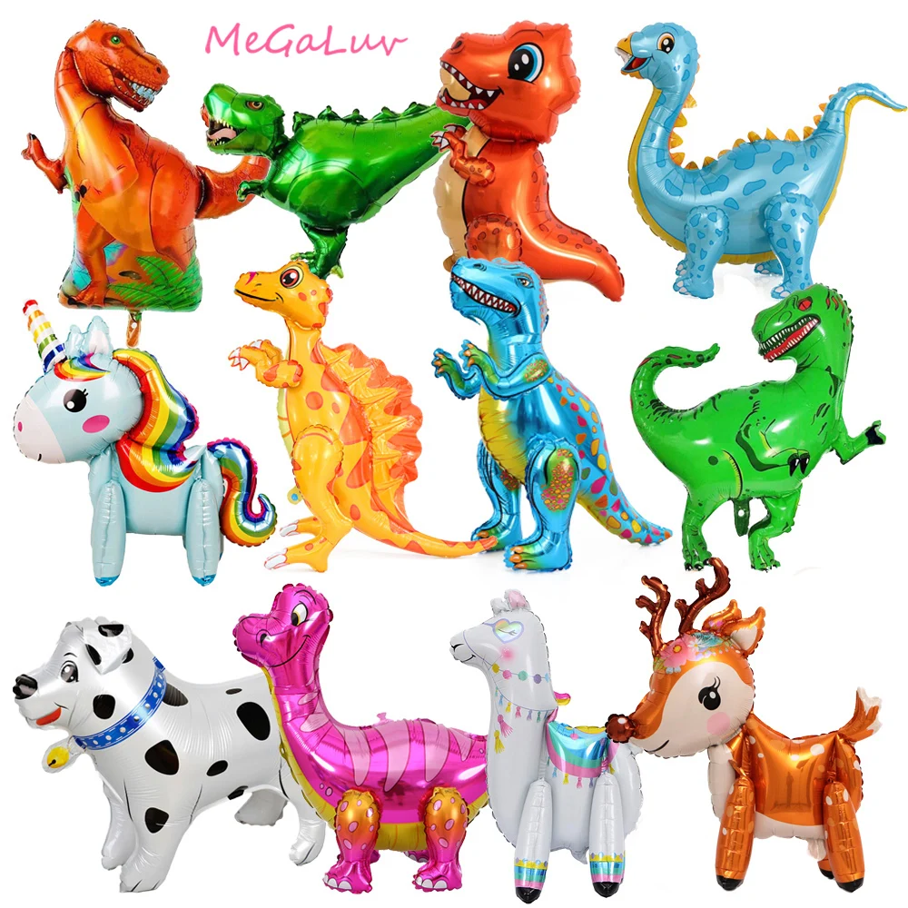 1pc Large 4D Dinosaur Foil Balloons Birthday Party Decorations Kids Toy Baby Shower Jungle Animal Supplies Globos | Дом и сад