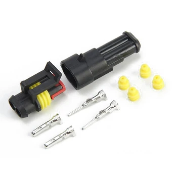 

Two-Pin 2-Way Seal Car Boat Waterproof Electrical Wire Superseal Connector Kit wholesale csv