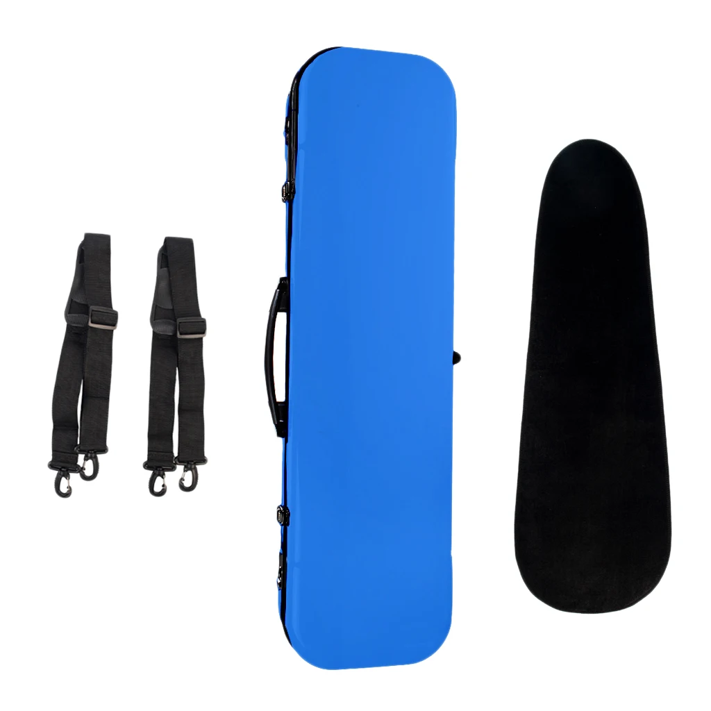 

4/4 Full Size Violin Case Box Hard Shell Protect Storage Carry Violin Cases with Hygrometer Blue