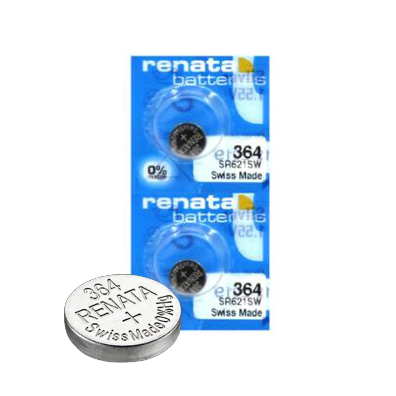 10 шт./лот аккумулятор для часов renata 364 с оксидом серебра SR621SW 621 1 55 в 100% оригинал