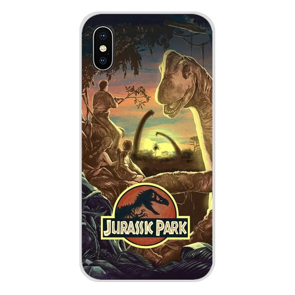 Jurassic Park Dinosaur World For Xiaomi Mi4 Mi5 Mi5S Mi6 Mi A1 A2 5X 6X 8 9 Lite SE Pro Mi Max Mix 2 3 2S Accessories Skin Cover xiaomi leather case glass Cases For Xiaomi