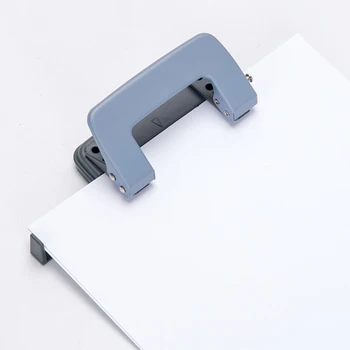 

1pcs School Office 2 Hole Puncher Hand Paper Punch Single Hole Scrapbooking Punches 10 Pages binding equipment Good Tool