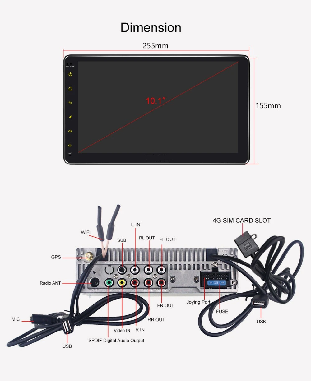 Discount 10" 1Din Android 8.1 Car Radio Head Unit DSP SPDIF Subwoofer GPS for VW Passat/CC/B6/Golf/Jetta/Polo/Tiguan/Skoda Octavia/Rapid 18