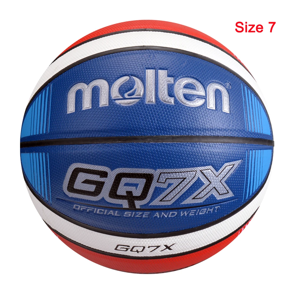 GQ7X--Size 7 Для мужчин баскетбольный мяч Официальный Размеры 7/6/5 из искусственной кожи Крытый высокое качество для матча, тренировок, Для женщин детский баскетбольный baloncesto - Цвет: GQ7X--Size 7