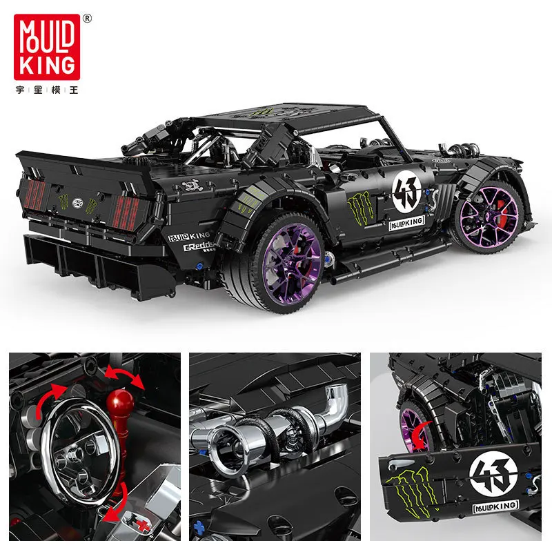 MOULDKING 13108 Ford Mustang Hoonicorn V2 Modell 2975 шт. technic детские игрушки Кирпичи Рождественский подарок 4px To DE
