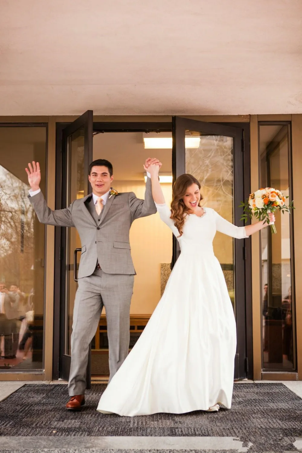 a-line-long-wedding-dresses-with-sleeves-pockets-top-lace-unique-2017-wave-design-sweep-train-romant   ic-bridal-dress