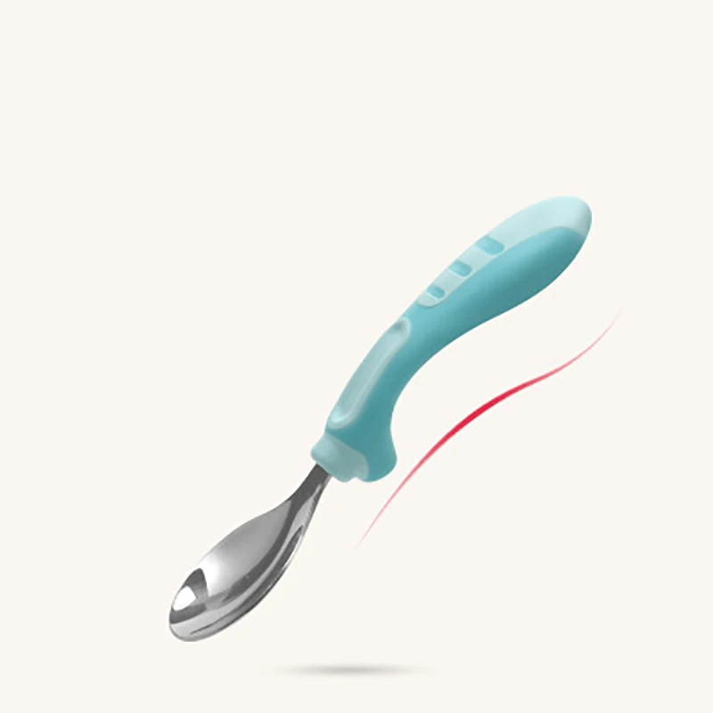 Infant Baby Spoon Sets Toddler Portable Cutlery Stainless Fork Spoon Baby Feeding Utensils 2Pcs/Set