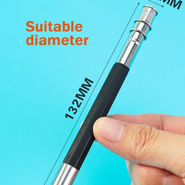 Prolunga Per Matite A Doppia Estremità - 5 Pezzi, Metallica, Per Matite Corte E Colorate - Foto 4