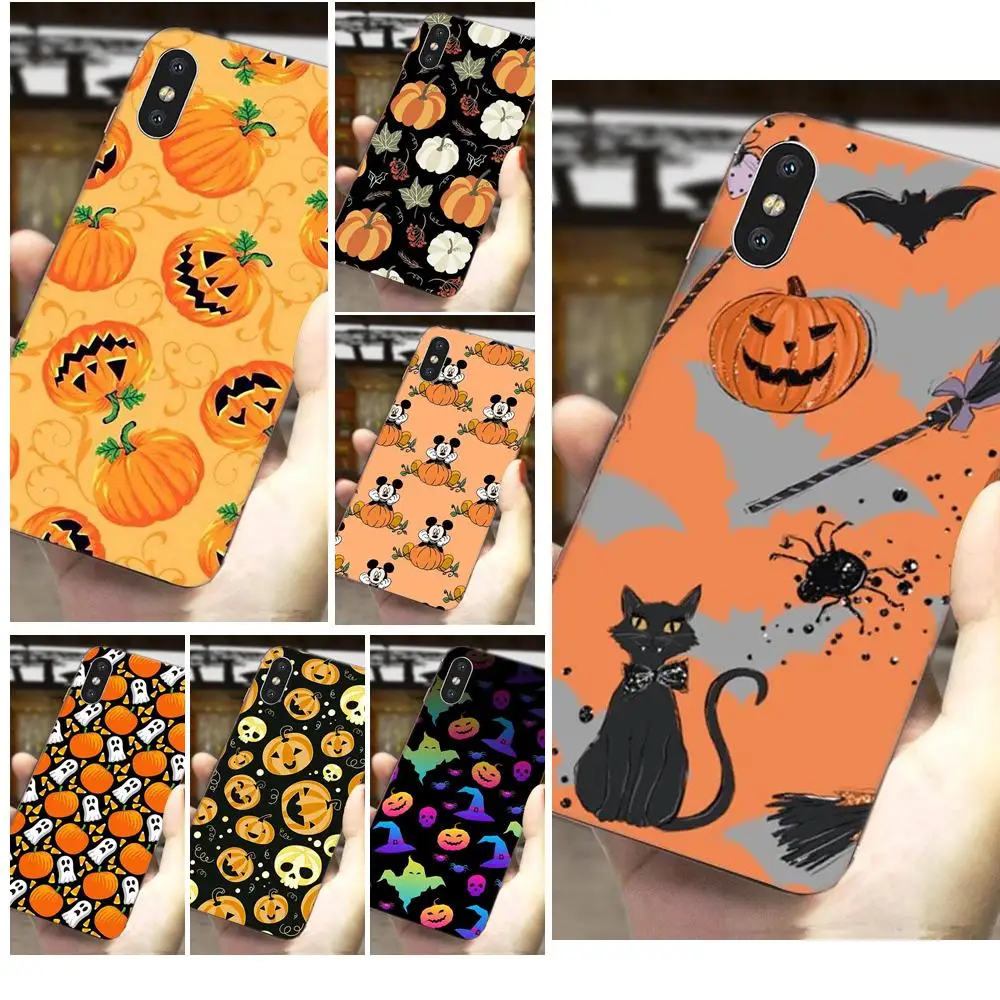 Роскошный чехол для Xiaomi Redmi Mi 4 7A 9T K20 CC9 CC9e Note 7 8 9 Y3 SE Pro Prime Go Play с тыквой на