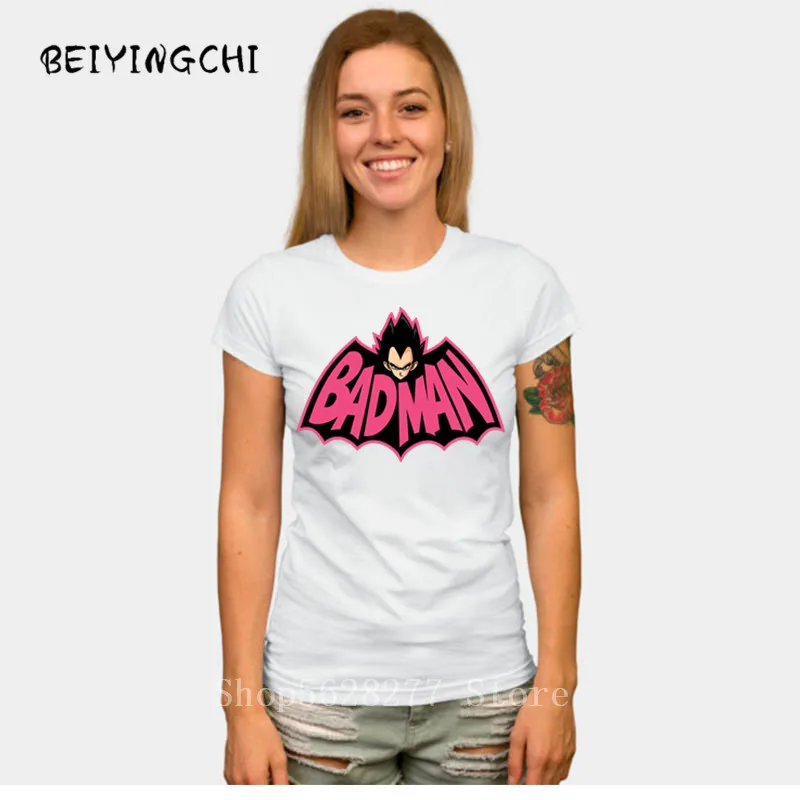 Дракон Бог футболки Badman Креативный дизайн с рисунками из Аниме Сон Гоку Супер Saiyan