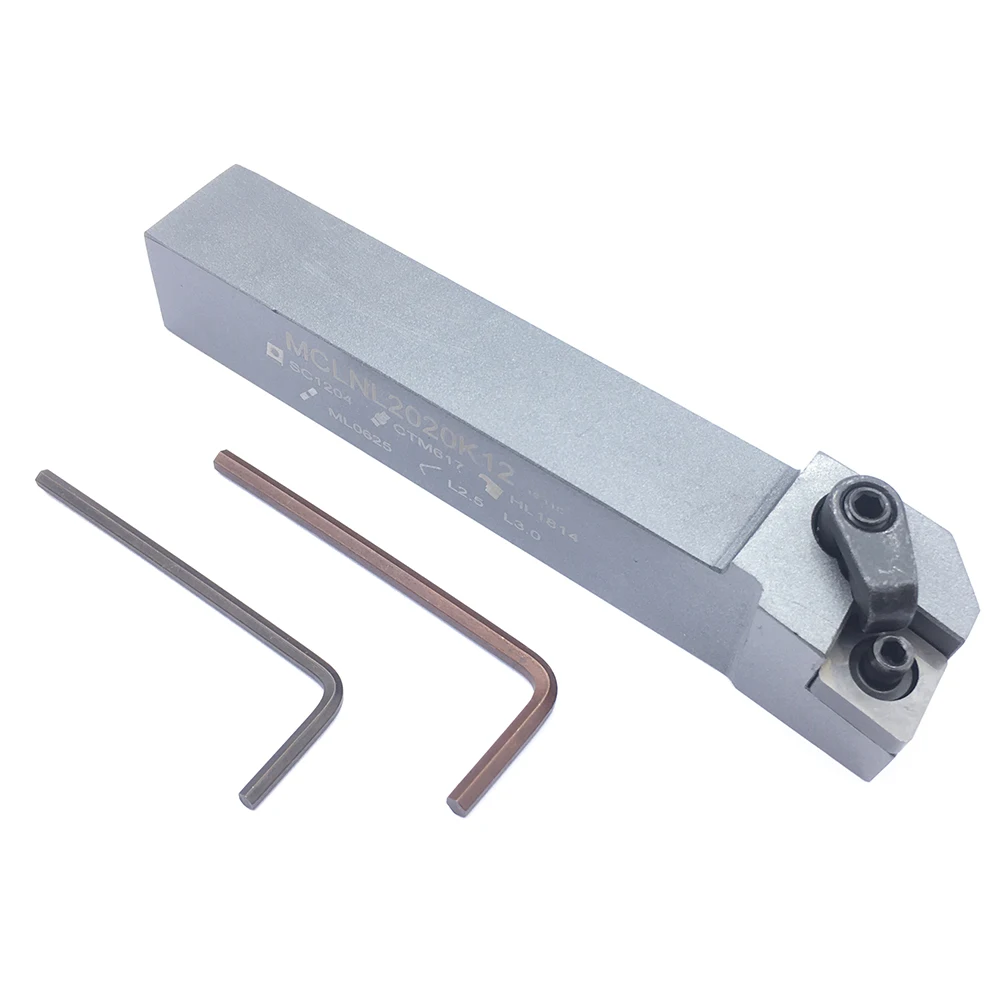 

1 PCS MCLNL2020K12 For CNMG120404 CNMG120408 Metal Carbide Inserts lathe Cutter CNC Lathe External Turning Tool Holder