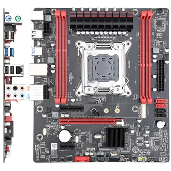 

New X79 Computer Motherboard 2011pin supports XEON E5 V2 four channel DDR3 slot M.2 NVME interface