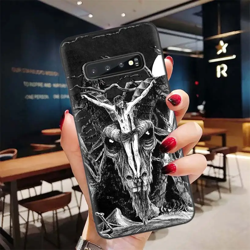 Сатанинский череп черный чехол для samsung Galaxy A50S A10S A20S A10 A20E A30 A40 A50 A70 M40 M30S A80 чехол для телефона
