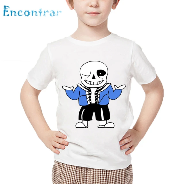 sans undertale white' Kids' T-Shirt