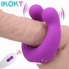 Couple Vibrator for Penis Clitoral Stimulation Sex Toys Cock Ring Vibrator,Wireless Remote Control Clitoris Stimulator Massager 1