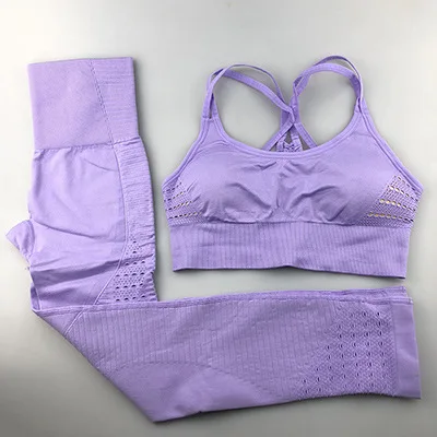 

Explosive ladies seamless sling breathable bra shockproof yoga quick-drying sports bra yoga pants suit