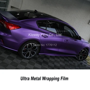 

Highest quality dark Purple vinyl wrapping film ultra metal vinyl wrapping film covering film Exclusive color quality Warranty