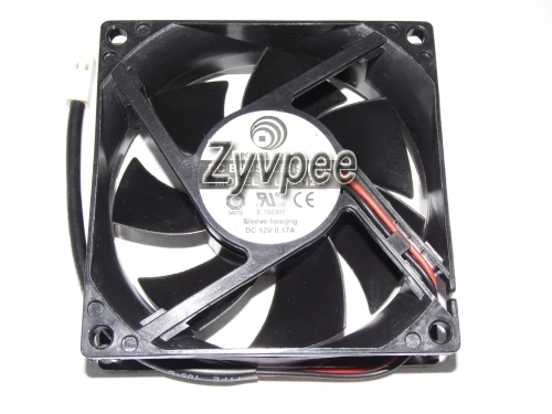 Power Logic 8025 PL80S12H 12V 0.17A 2Wire Cooling Fan