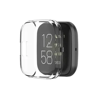

top selling 2020 Soft Ultra-Slim Crystal Clear TPU Protector Case Full Cover for Fitbit versa 2 v Support Wholesale Dropshipping