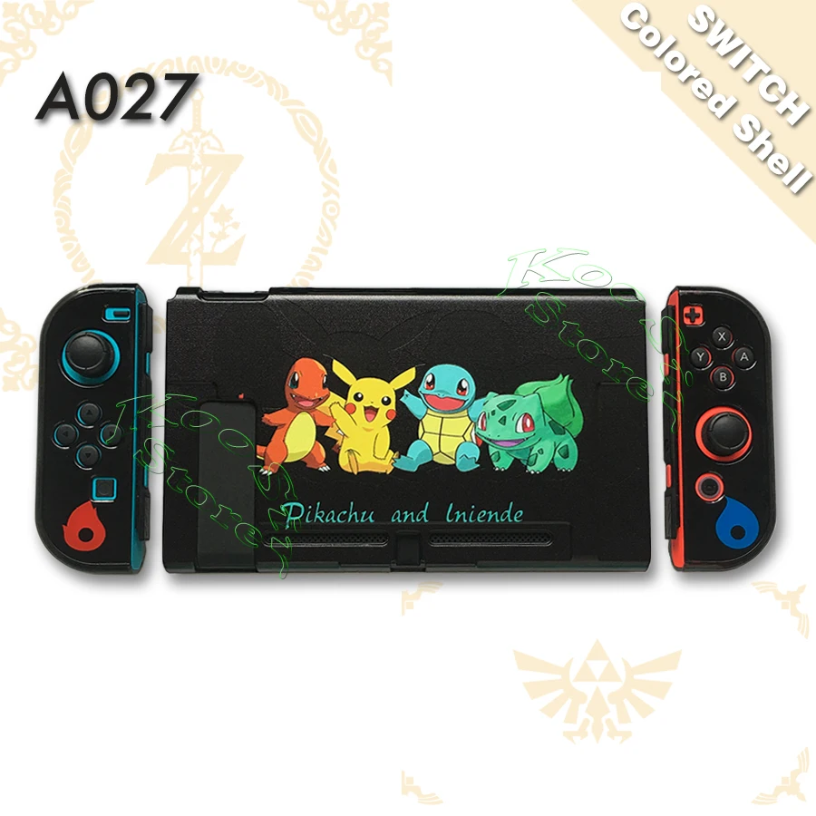 Защитный цветной чехол-накладка для консоли Nintendo doswitch, чехол-накладка для Nitendo Switch PokeBall - Цвет: A027