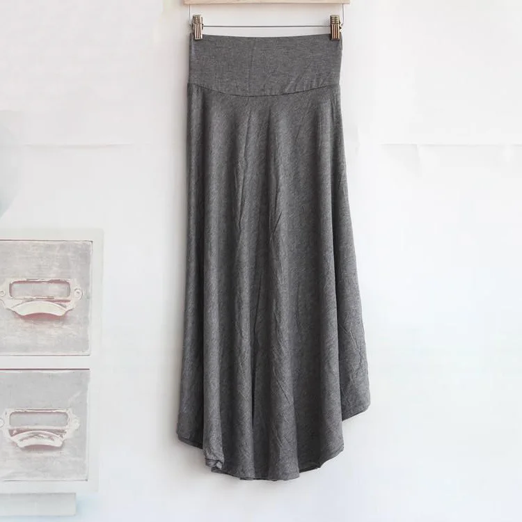 Юбка женская 2019 новая стильная Модальная юбка с высокой талией Летняя женская одежда в Корейском стиле платье средней длины