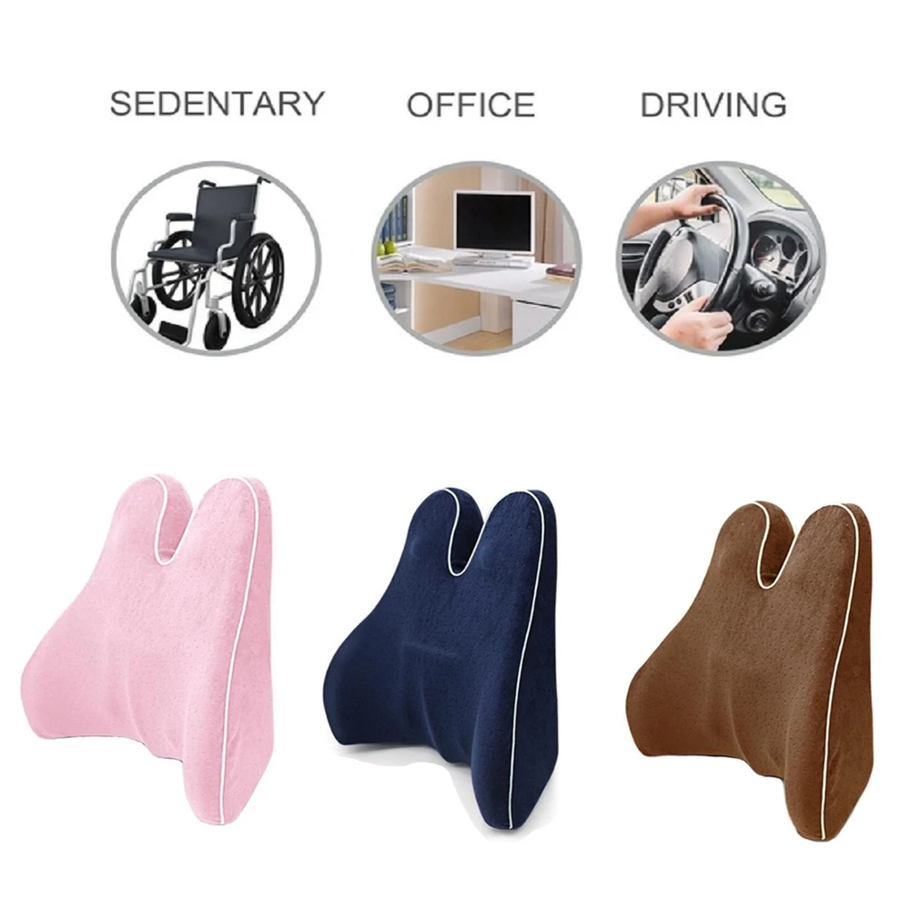 Memory Foam поясничная боковая поддерживающая Подушка офисная Автомобильная вращающаяся колонна задняя защита