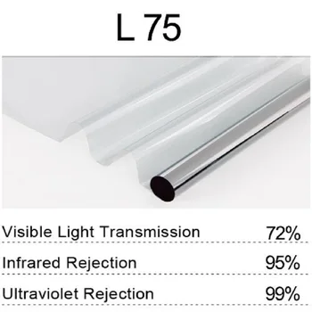 

SUNICE 72%VLT Sputtering Solar Tint Film High Thermal Insulation Summer car house use Glass Anti-UV 152cmX100cm(60"X39.3")