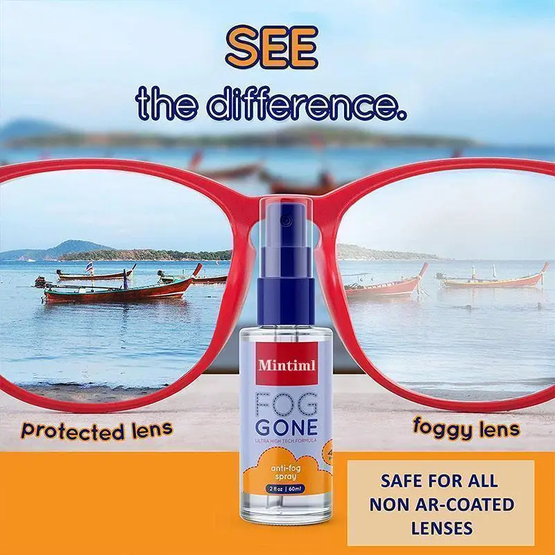 General Antifogging Agent for Glass 30ML Glasses Anti-fog Spray Swimming Glasses Glass Eyeglass Lens Defogger Safety Anti Fog