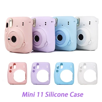 

Colorful Solid Colour Jelly Candy Soft Silicone Protective Case Scratch Proof For Instax Mini 11 Camera
