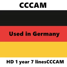 2020 new 7 line for 1 year cccam sever HD very stable in HD+, Sky Germany, ORF, ATV.