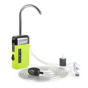 Воздушный насос для рыбалки, уличный портативный кислородный насос с умным USB датчиком и светодиодсветильник 1