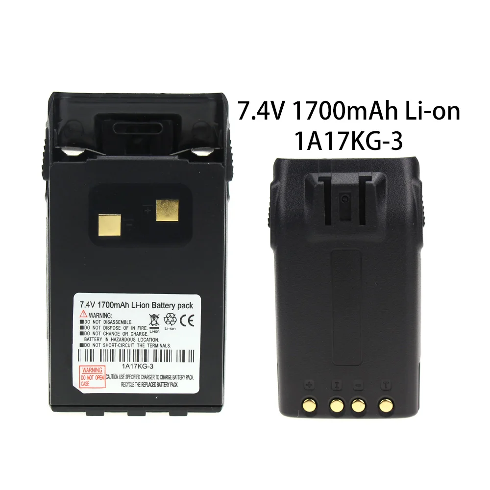 Cena 7.4V 1700mAh akumulator litowo jonowy z zaczepem na pasek do WouXun Walkie Talkie KG UVD1P KG UV6D KG 699 KG 689 dwukierunkowe Radio