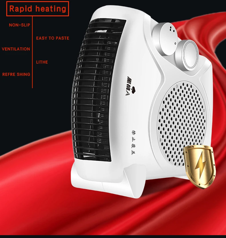 YUEWO вибрационная нагревательная головка Мини-обогреватель в мультяшном стиле вентилятор настольный домашний маленький белый