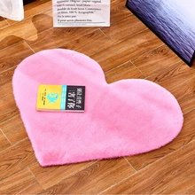 Ковер из искусственного кроличьего меха, романтические Коврики для спальни, теплые зимние плюшевые мягкие и удобные коврики для гостиной