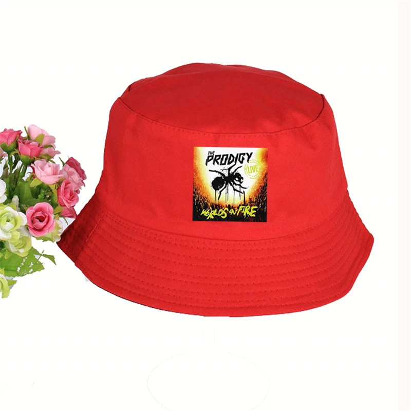 The Prodigy шапка с принтом Для женщин мужские Панама, шляпа-Панама The Prodigy логотип на плоской подошве, декорированные солнцезащитный козырек рыбалка, рыбак шляпа - Цвет: Цвет: желтый