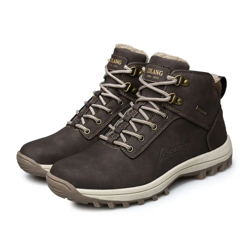 

Winter Keep Warm Men Shoes Thickened Outdoor Hiking Protective Shoes Cotton Climbing Sneakers NEW Arrival