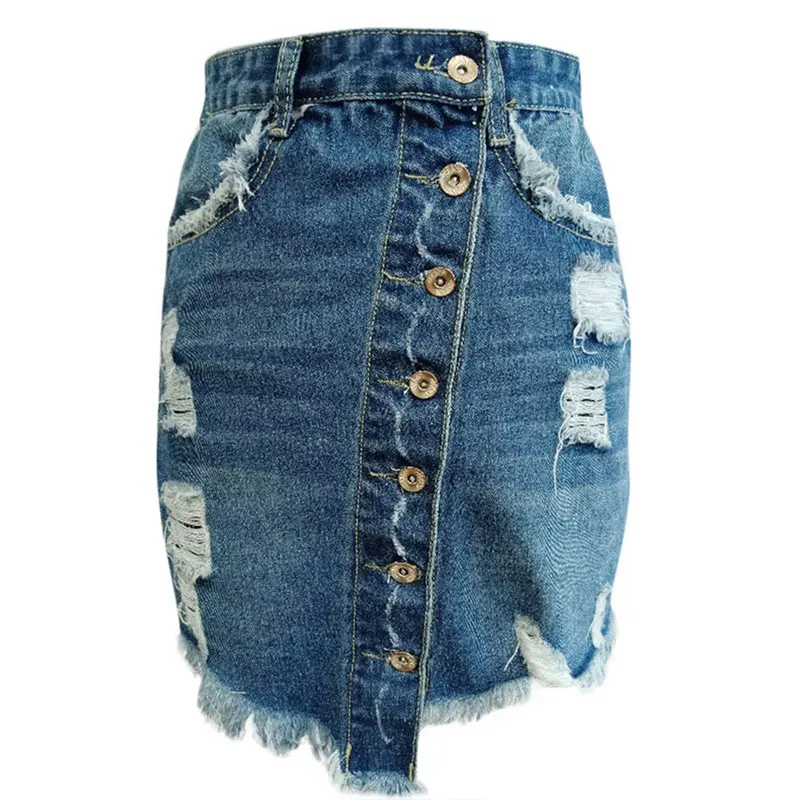 plus blue jean skirt